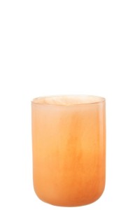 J-Line vase Corrie - glass - coral - medium