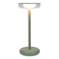 Cordless tablet light "Pasi" for outside and inside, made of metal and plastic in MINT, dimmable, with touch and memory function, approx. 26 cm high