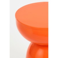 Elliot Bijzettafel - H45 x Ø32 cm - IJzer - Oranje