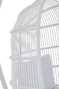 J-Line Hammock Chair Oval Steel White