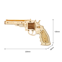 3D Wooden Puzzle Corsac M60, Robotime, LQ401, 22x3.8x12.5 cm