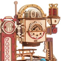 3D Wooden Puzzle Marble Track Marble Run Chocolate Factory, Robotime, LGA02, 25.5x17x31cm