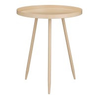 Flores Side table - H49 x Ø42 cm - Metal - Beige