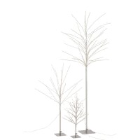 J-Line Kale Boom+Led Metaal Zilver Large