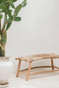 The Porto Seagrass Bench - Natural - L