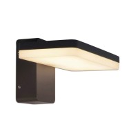 LED outer wall lamp "Clair", made of metal and plastic in anthracite, with integrated LED