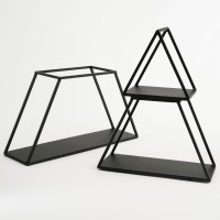 Decoratie Etagère Boom - 3 laags - L50 x B14 x H71 cm - Metaal - Zwart