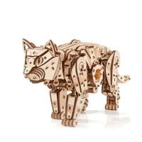 3D Wooden Puzzle Mechanical Wild Cat/ Wild Cat, Eco Wood Art, 2604, 47.6x11x18.9cm