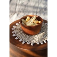 De Raffia Shell Pannenonderzetter