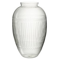 J-Line vaas Massif - glas - transparant - 61 cm hoog