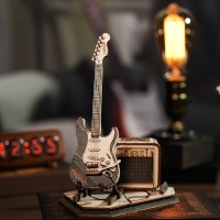 Robotime, Houten Puzzel 3D Electric Guitar, TG605K, 17x10,5x22cm