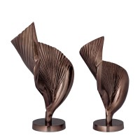 Roweyda Bronze Alu Statue Shell Shaped Large