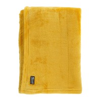 Famke Fleece Plaid - L180 x B130 cm - Geel