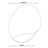 LED external wall lamp "Vedus" D: 13cm