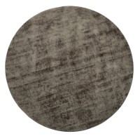 J-Line carpet Round Handmade - polyester - gray