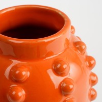 Boaz Vase - H30 x Ø11 cm - Ceramic - Orange