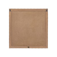 Jordie Brown Wooden Rect Wall Panel Round Pattern