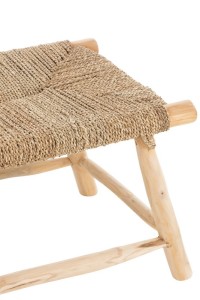 J-Line bank Timo - gras/hout - naturel
