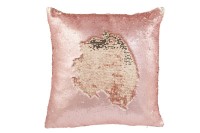 J-Line Reversible Cushion Sequin Pink/Champagne