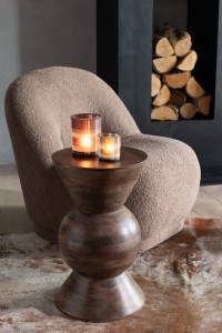 J-Line Side Table Candy Mango Wood Brown