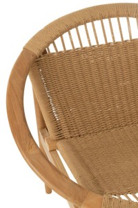 J-Line chair Round - wood - natural