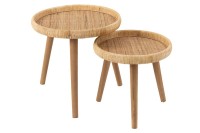 J-Line table Lurne - wood - natural