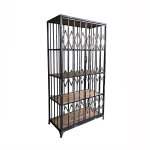 Alivator Cabinet Metal And Wood Shelf