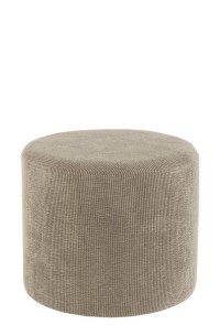 J-Line Pouf Corduroy Gray