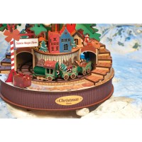 Robotime, Muziekdoos Hout DIY 3D Puzzel Christmas Melody Tree, AMS01, 30x30x40cm