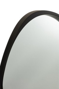 J -Line Spiegel Giles - Glass - Black - Small - Ø 71 cm