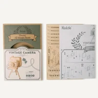 Robotime, 3D Houten Puzzel Vintage Camera, TG403, 11x10x18cm