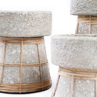 The Serene Candle Holder - Concrete Natural - L