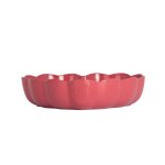 Emile Henry Madeleine Taartvorm hart gegolfd - 265x245x65mm - Rose Candy