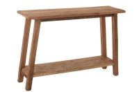 J-Line Console Square Recycled Wood Natural
