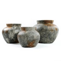 The Funky Vase - Antique Grey - L