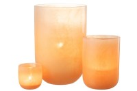 J-Line vase Corrie - glass - coral - large