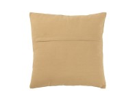 J-Line cushion Embroidery - cotton - beige