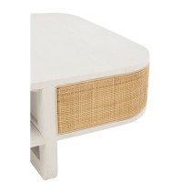 J-Line Salontafel Molly Exotiek Hout/Rotan Wit