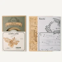 Robotime, 3D Houten Puzzel Vliegtuig, TG301, 21x17,6x12,