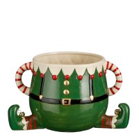 Funny Bloempot - L28 x B19 x H17 cm - Dolomiet - Groen