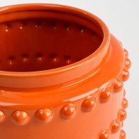 Boaz Flowerpot - H19 x Ø22 cm - Ceramic - Orange