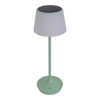 Solar battery lamp "Emmi" 38 cm high, umbrella Ø 13 cm, metal in MINT and white plastic, for the outdoor area, dimmable CCT.